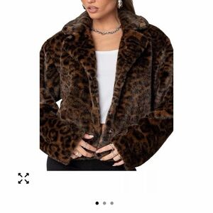 Edikted - Lady’s Leopard Faux Fur Jacket